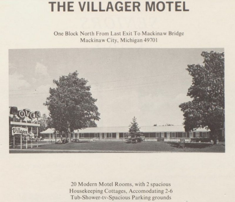 Villager Motel (Econo Lodge, Knights Inn) - 1970 High School Yearbook (newer photo)